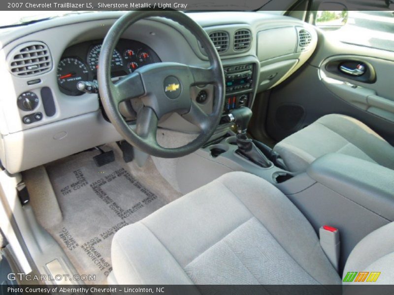 Silverstone Metallic / Light Gray 2007 Chevrolet TrailBlazer LS