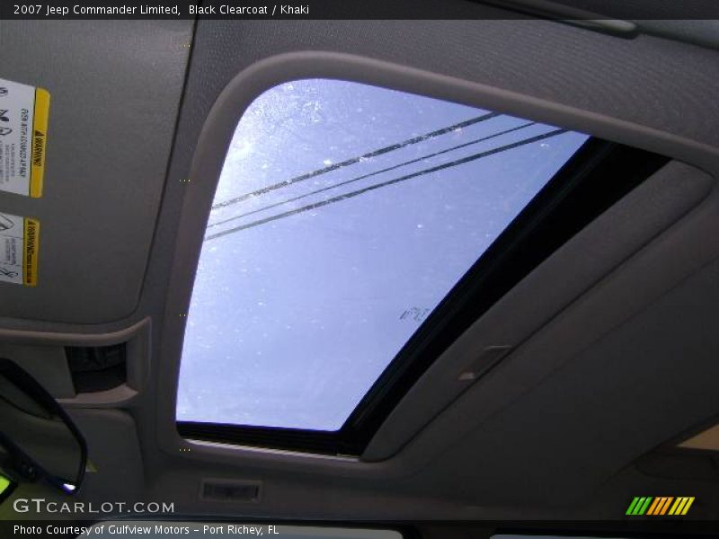 Black Clearcoat / Khaki 2007 Jeep Commander Limited