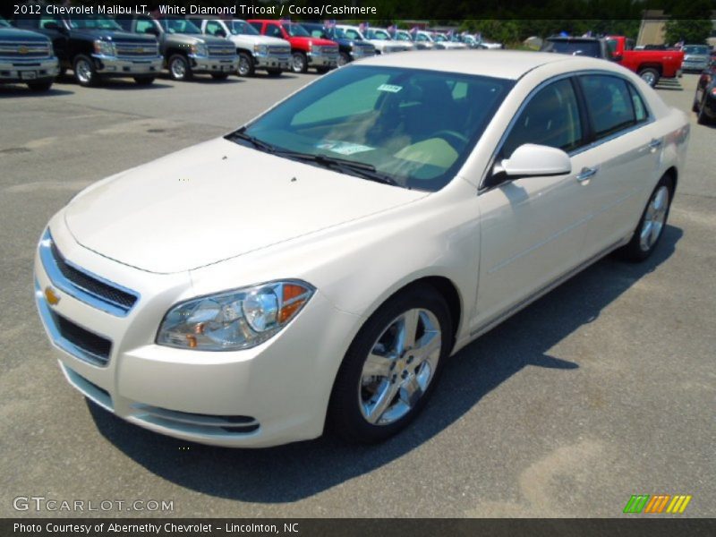 White Diamond Tricoat / Cocoa/Cashmere 2012 Chevrolet Malibu LT