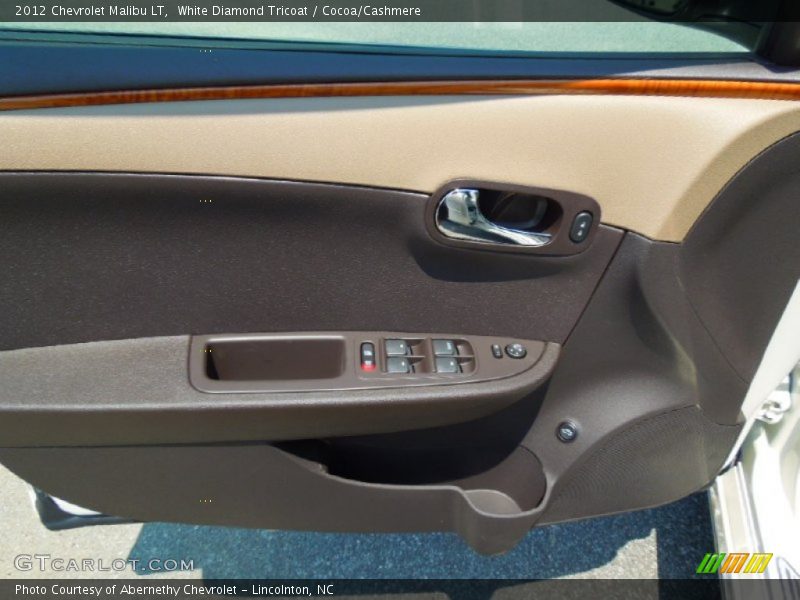 White Diamond Tricoat / Cocoa/Cashmere 2012 Chevrolet Malibu LT