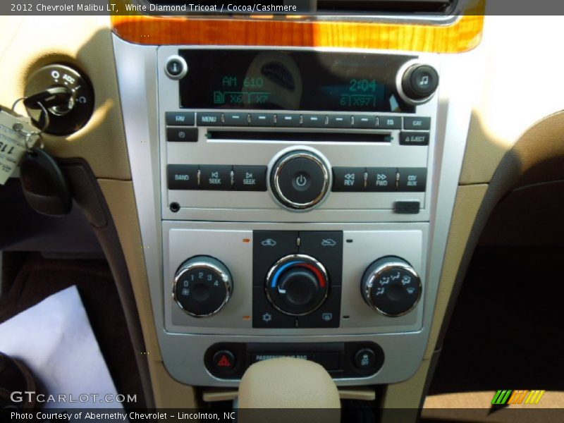 White Diamond Tricoat / Cocoa/Cashmere 2012 Chevrolet Malibu LT