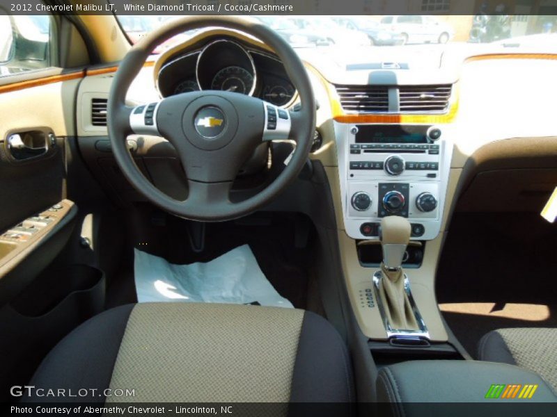 White Diamond Tricoat / Cocoa/Cashmere 2012 Chevrolet Malibu LT