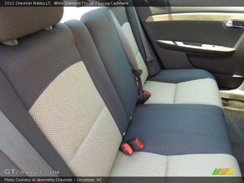 White Diamond Tricoat / Cocoa/Cashmere 2012 Chevrolet Malibu LT