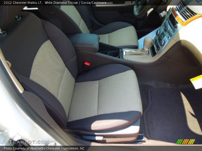 White Diamond Tricoat / Cocoa/Cashmere 2012 Chevrolet Malibu LT