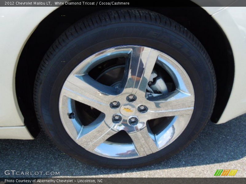 White Diamond Tricoat / Cocoa/Cashmere 2012 Chevrolet Malibu LT