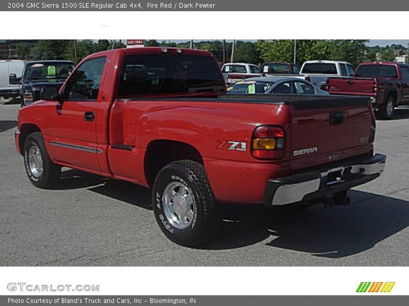 Fire Red / Dark Pewter 2004 GMC Sierra 1500 SLE Regular Cab 4x4