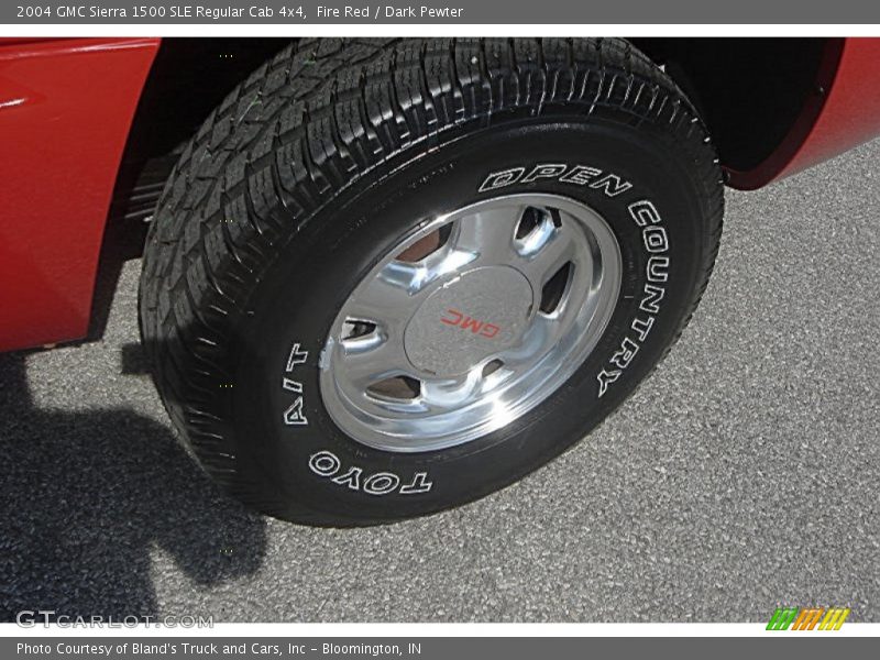 Fire Red / Dark Pewter 2004 GMC Sierra 1500 SLE Regular Cab 4x4