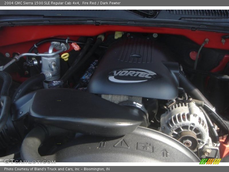 Fire Red / Dark Pewter 2004 GMC Sierra 1500 SLE Regular Cab 4x4