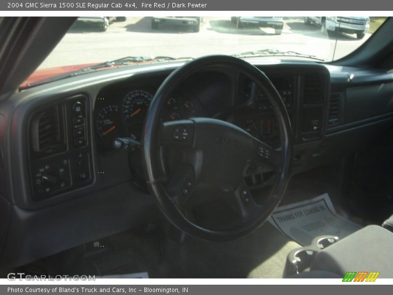 Fire Red / Dark Pewter 2004 GMC Sierra 1500 SLE Regular Cab 4x4