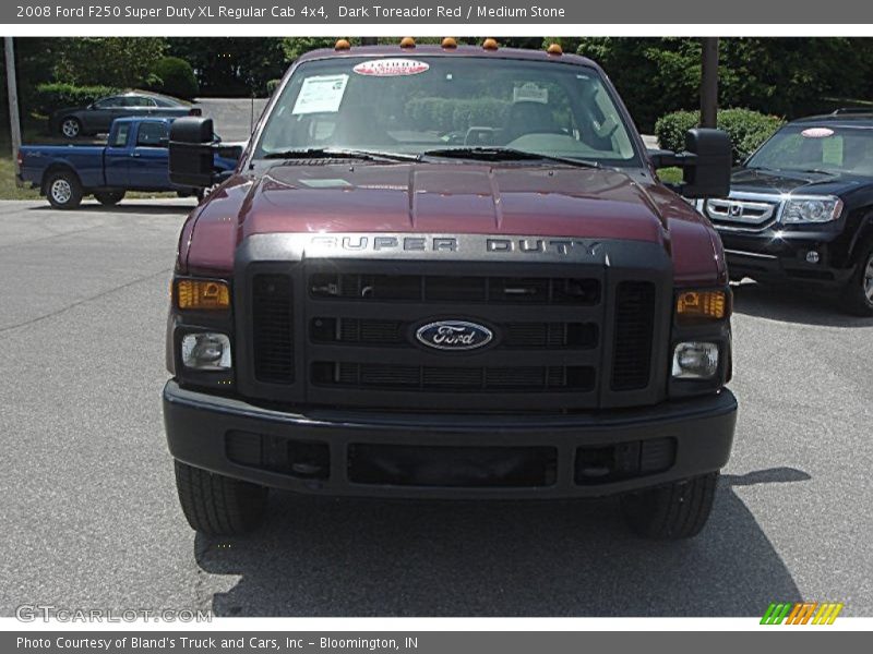 Dark Toreador Red / Medium Stone 2008 Ford F250 Super Duty XL Regular Cab 4x4