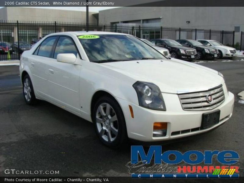 White Diamond / Light Gray/Ebony 2006 Cadillac CTS Sedan