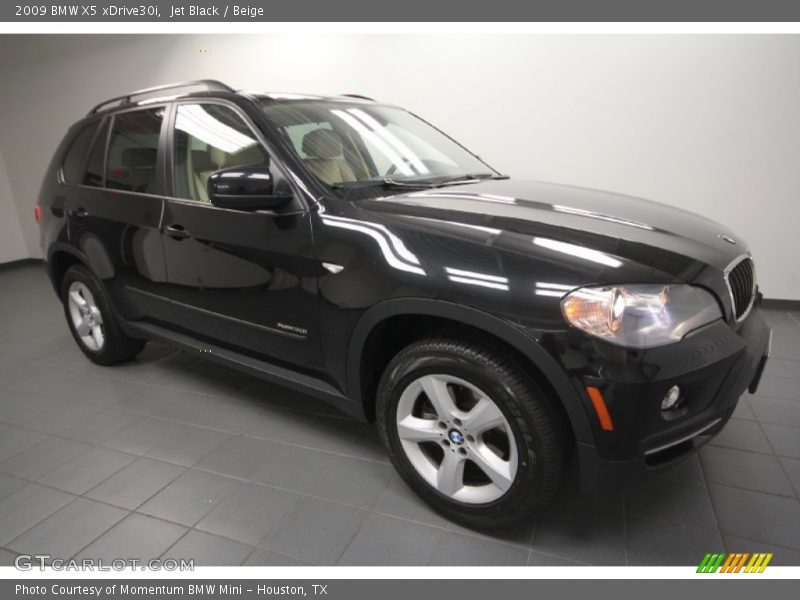 Jet Black / Beige 2009 BMW X5 xDrive30i