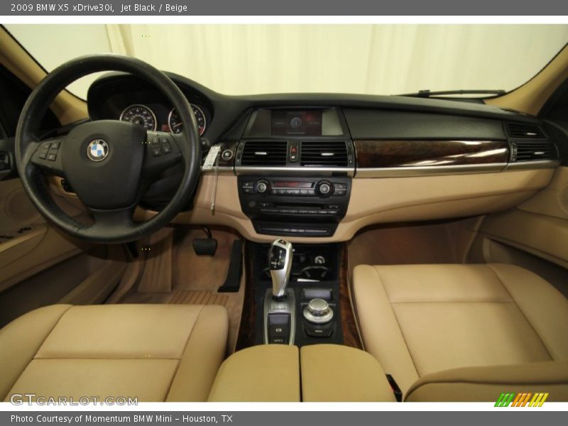 Jet Black / Beige 2009 BMW X5 xDrive30i