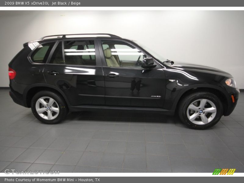 Jet Black / Beige 2009 BMW X5 xDrive30i