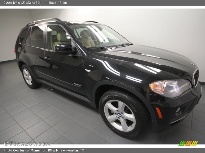 Jet Black / Beige 2009 BMW X5 xDrive30i