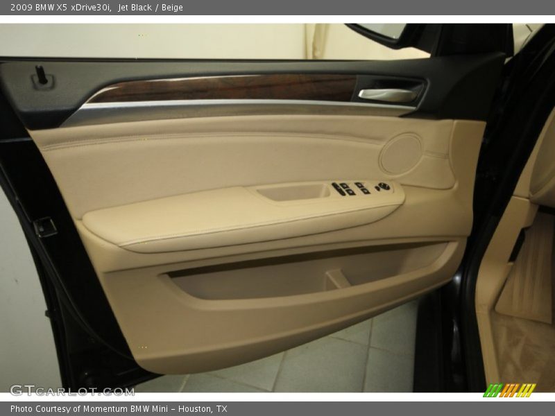 Jet Black / Beige 2009 BMW X5 xDrive30i