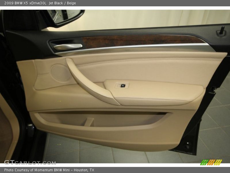 Jet Black / Beige 2009 BMW X5 xDrive30i