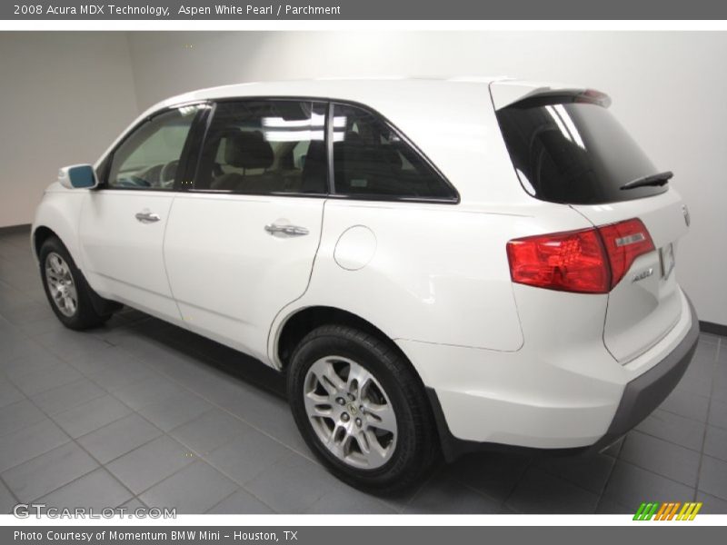 Aspen White Pearl / Parchment 2008 Acura MDX Technology