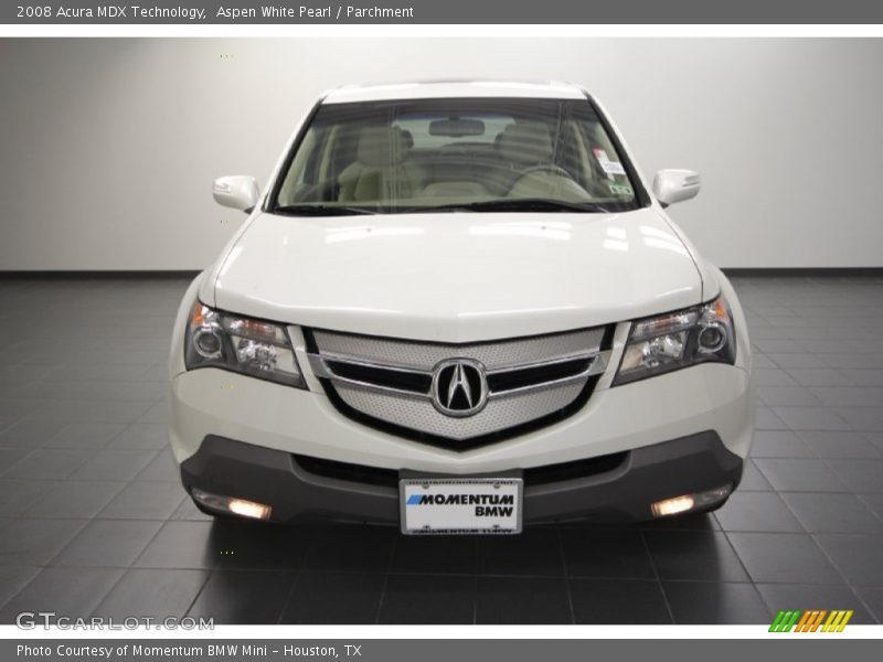 Aspen White Pearl / Parchment 2008 Acura MDX Technology