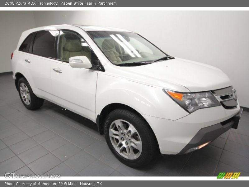 Aspen White Pearl / Parchment 2008 Acura MDX Technology
