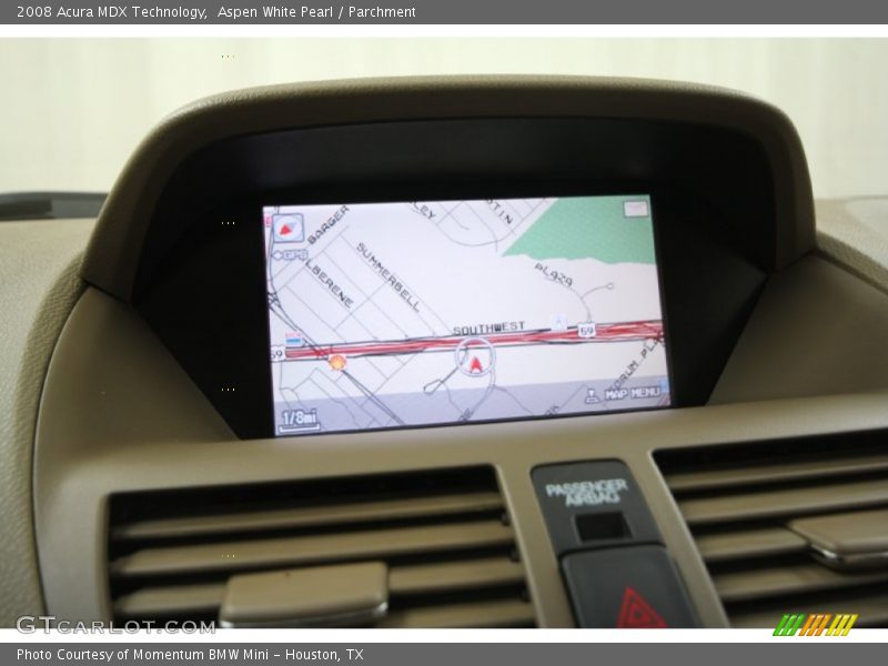 Aspen White Pearl / Parchment 2008 Acura MDX Technology
