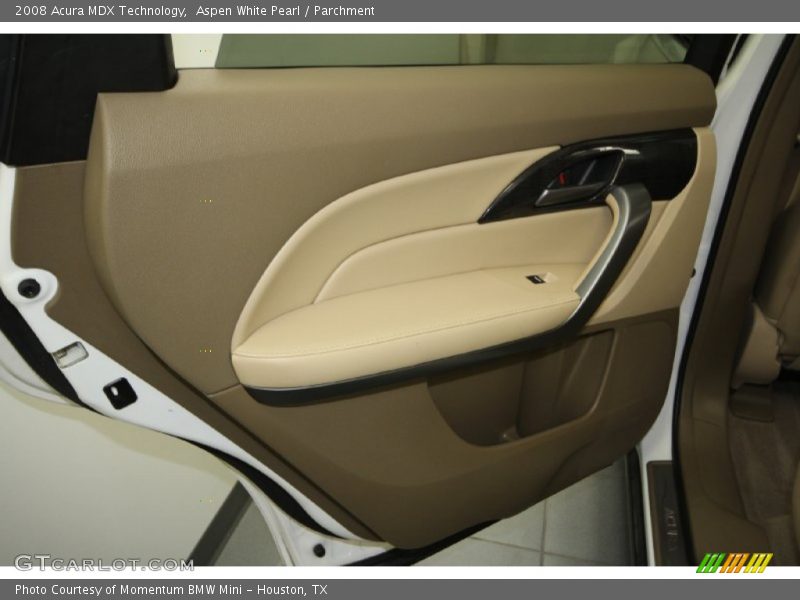 Aspen White Pearl / Parchment 2008 Acura MDX Technology