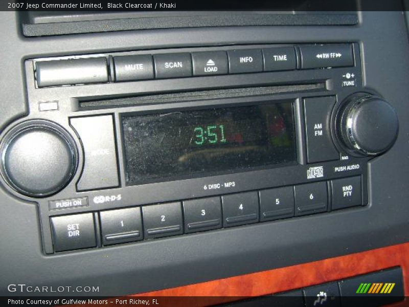 Black Clearcoat / Khaki 2007 Jeep Commander Limited