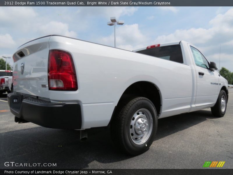 Bright White / Dark Slate Gray/Medium Graystone 2012 Dodge Ram 1500 Tradesman Quad Cab