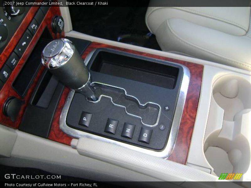 Black Clearcoat / Khaki 2007 Jeep Commander Limited