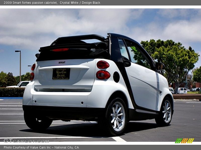 Crystal White / Design Black 2009 Smart fortwo passion cabriolet