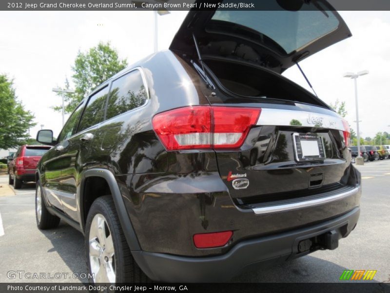 Canyon Brown Pearl / New Saddle/Black 2012 Jeep Grand Cherokee Overland Summit