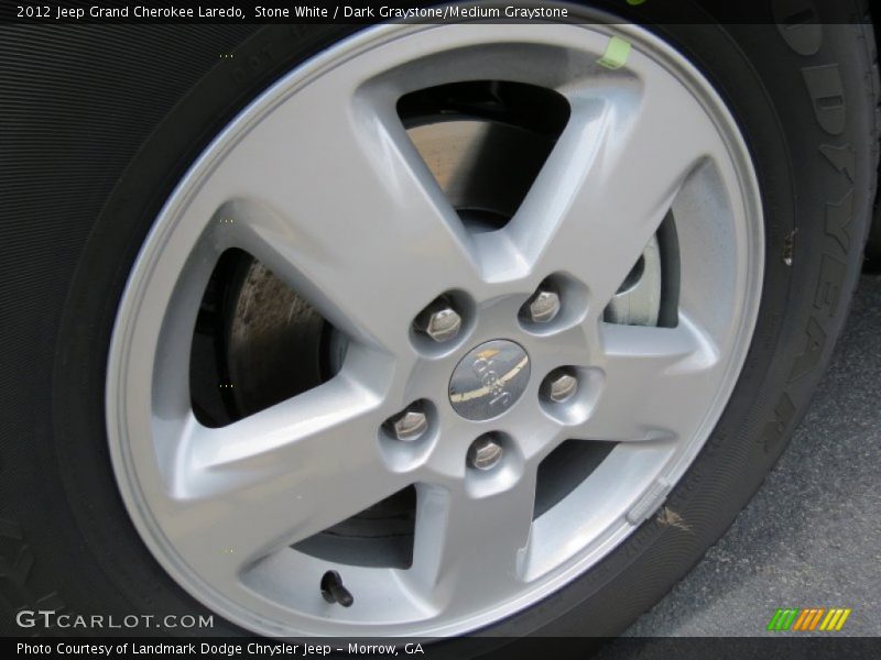 Stone White / Dark Graystone/Medium Graystone 2012 Jeep Grand Cherokee Laredo