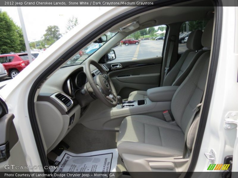 Stone White / Dark Graystone/Medium Graystone 2012 Jeep Grand Cherokee Laredo
