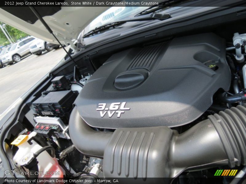 Stone White / Dark Graystone/Medium Graystone 2012 Jeep Grand Cherokee Laredo