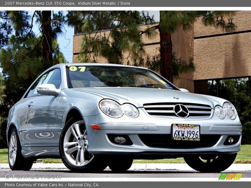 Iridium Silver Metallic / Stone 2007 Mercedes-Benz CLK 350 Coupe