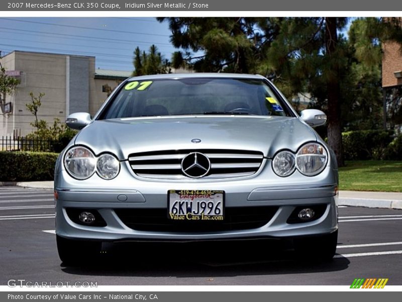 Iridium Silver Metallic / Stone 2007 Mercedes-Benz CLK 350 Coupe