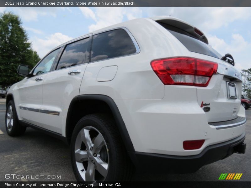 Stone White / New Saddle/Black 2012 Jeep Grand Cherokee Overland