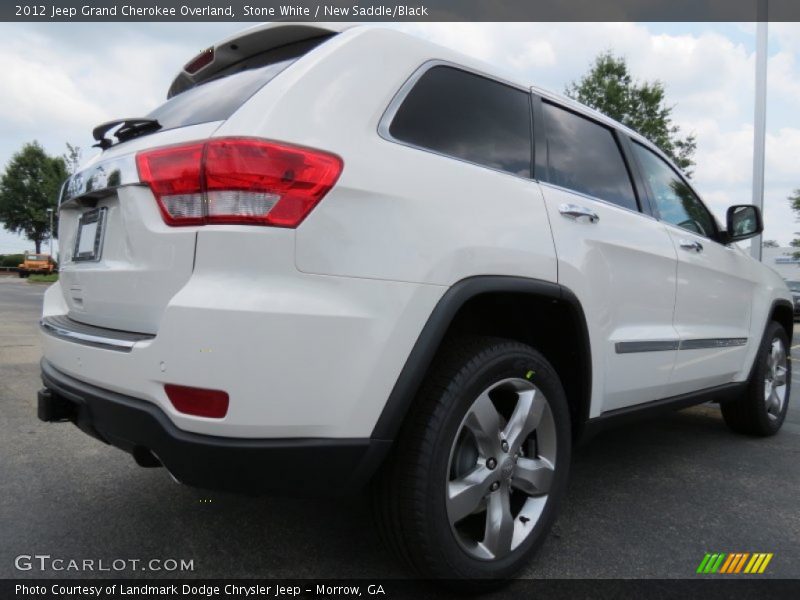 Stone White / New Saddle/Black 2012 Jeep Grand Cherokee Overland