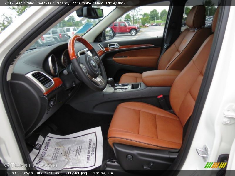 Stone White / New Saddle/Black 2012 Jeep Grand Cherokee Overland