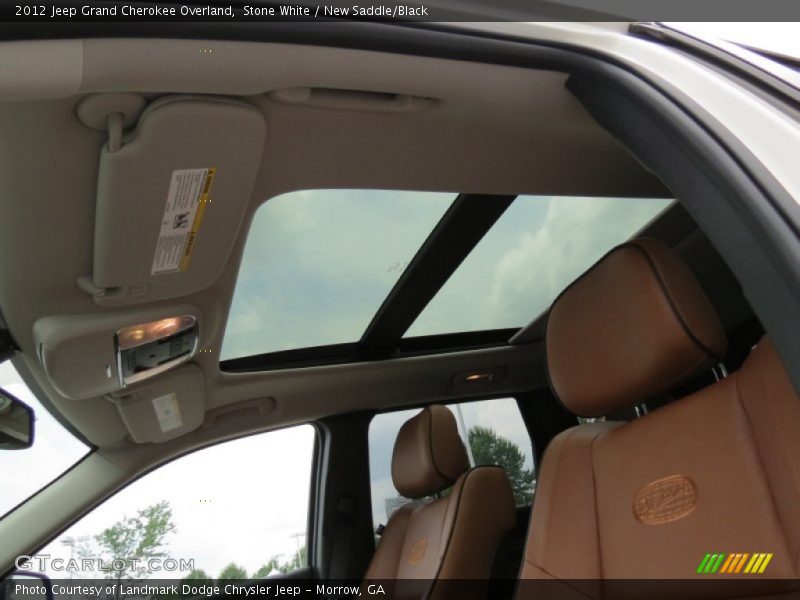 Stone White / New Saddle/Black 2012 Jeep Grand Cherokee Overland