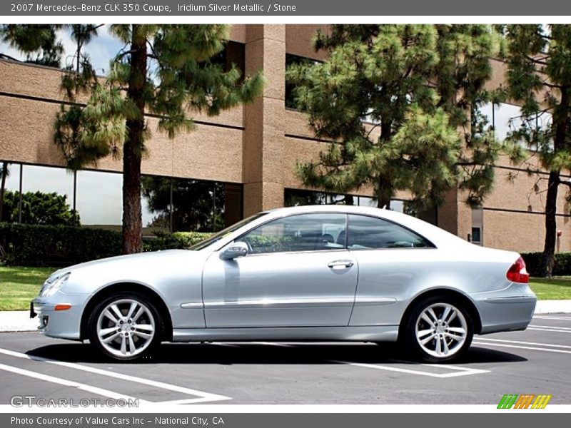 Iridium Silver Metallic / Stone 2007 Mercedes-Benz CLK 350 Coupe