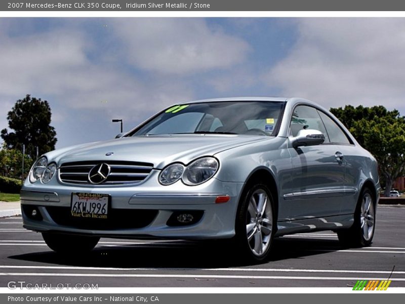 Iridium Silver Metallic / Stone 2007 Mercedes-Benz CLK 350 Coupe