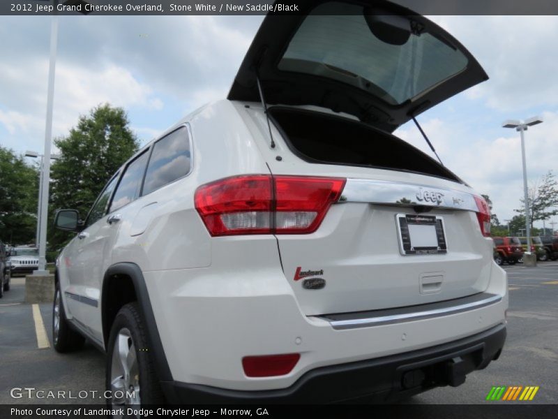 Stone White / New Saddle/Black 2012 Jeep Grand Cherokee Overland