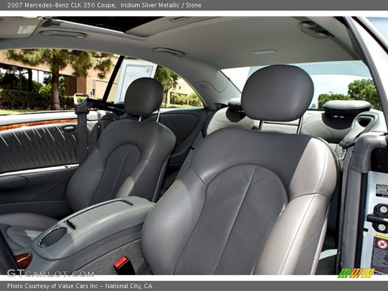 Iridium Silver Metallic / Stone 2007 Mercedes-Benz CLK 350 Coupe