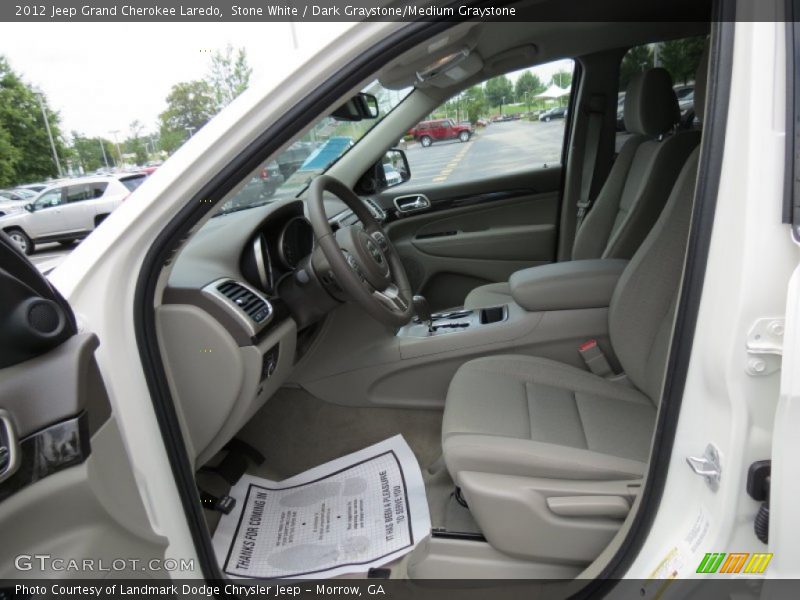 Stone White / Dark Graystone/Medium Graystone 2012 Jeep Grand Cherokee Laredo