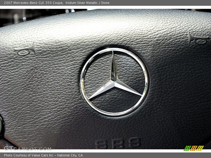 Iridium Silver Metallic / Stone 2007 Mercedes-Benz CLK 350 Coupe