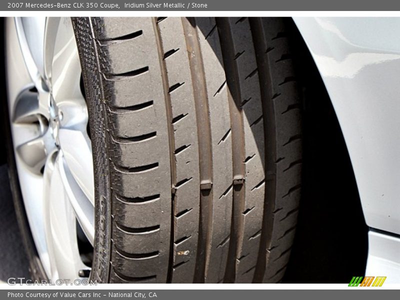 Iridium Silver Metallic / Stone 2007 Mercedes-Benz CLK 350 Coupe