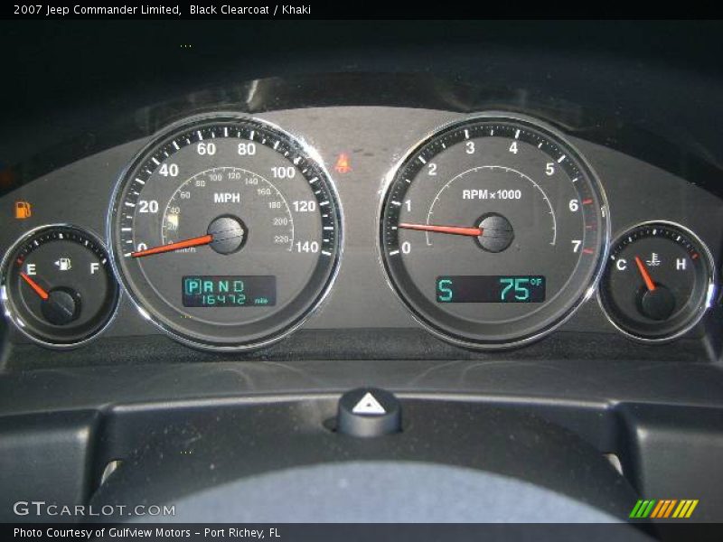 Black Clearcoat / Khaki 2007 Jeep Commander Limited
