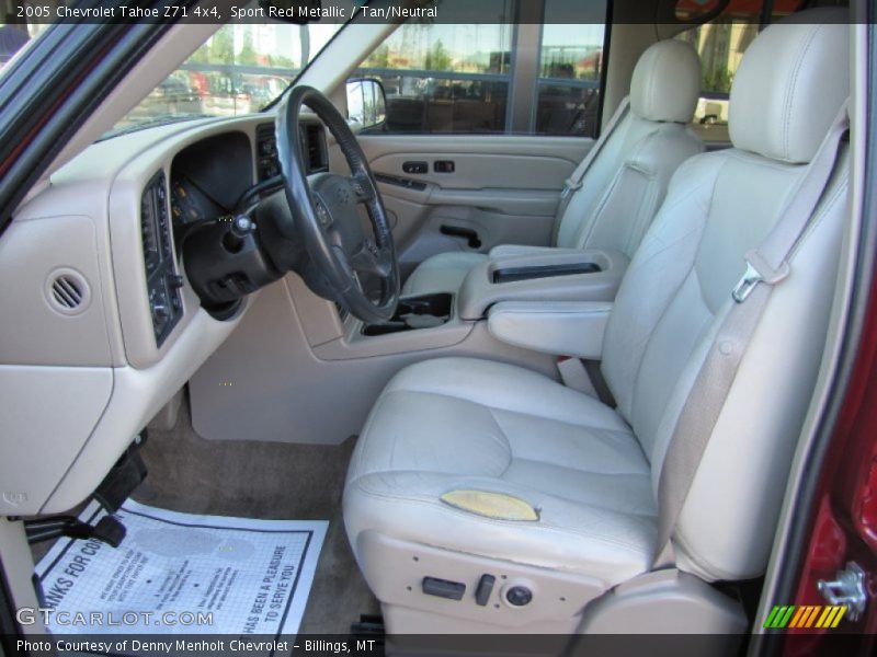 Sport Red Metallic / Tan/Neutral 2005 Chevrolet Tahoe Z71 4x4