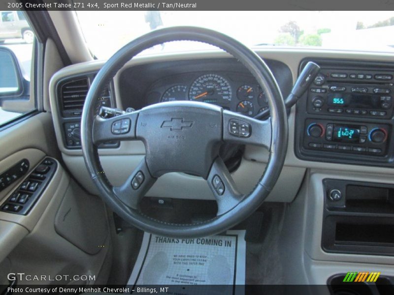 Sport Red Metallic / Tan/Neutral 2005 Chevrolet Tahoe Z71 4x4